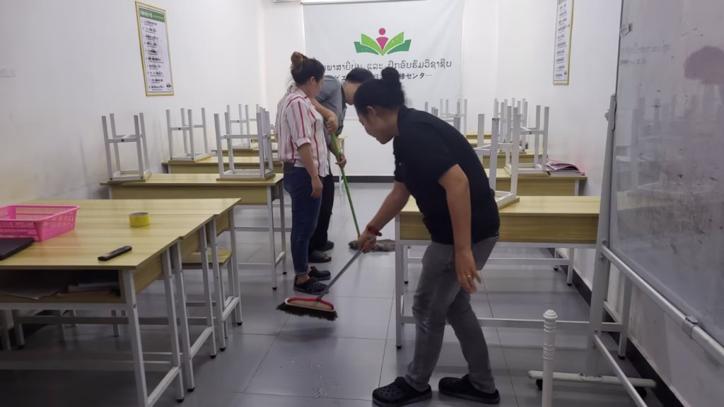 毎日の掃除の様子